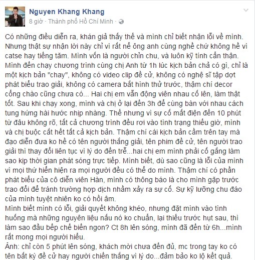 Bi che tham hoa, Nguyen Khang tiet lo soc ve Canh dieu 2016-Hinh-3